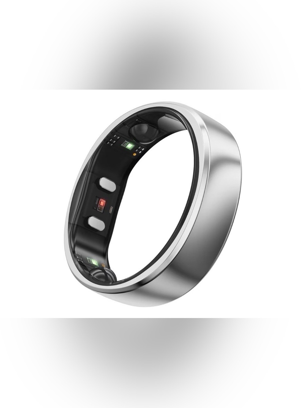 RingConn Gen 2 Smart Ring - Sleep Apnea Monitoring(Silver, Size 7)